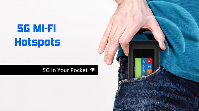 Unlock CAT18 5G MiFis Mobile Hotspots Cellular Wi-Fi Router 5000Mah Battery WiFi6 5G Router With Sim Card Slot 5