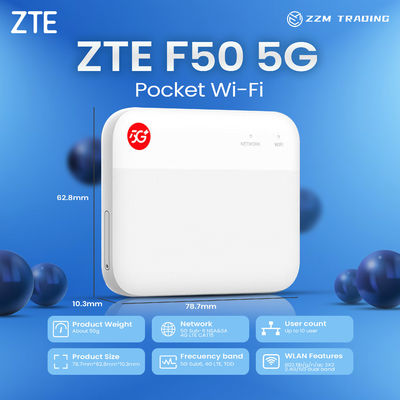 kaufen Original Neuer Unlocked ZTE F50 5G Router Taschen-WLAN 1.6Gbps SA/NSA 5G Mobile Hotspot Taschen-Mini-WLAN-Router online manufacture